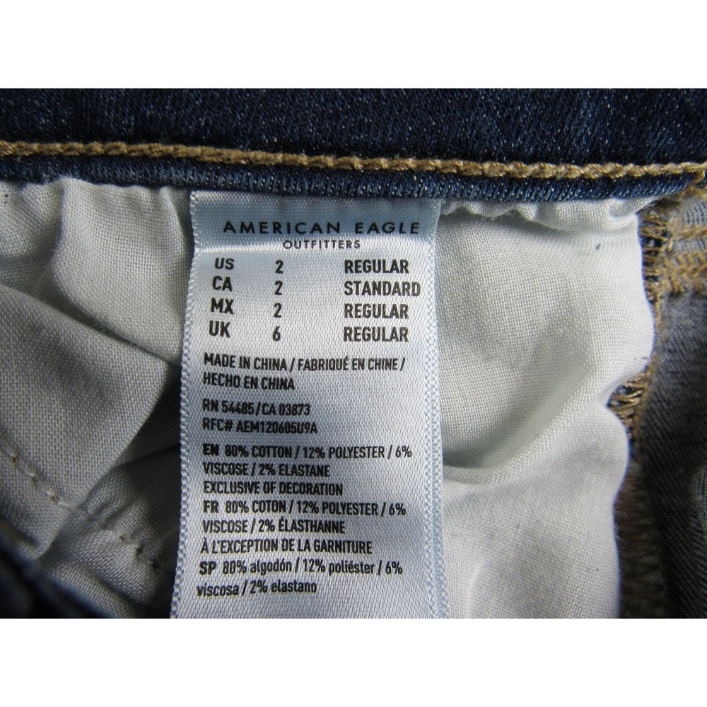 American Eagle Jeans Jegging Destroyed Women's Size 2 - Picture 7 of 8